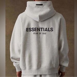 Fear of God Essentials Light Oatmeal Hoodie